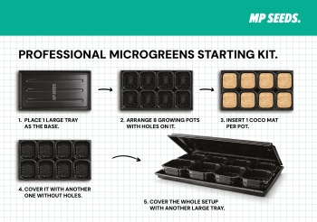MP SEEDS Professionelles Microgreens Starter-Kit Instruction